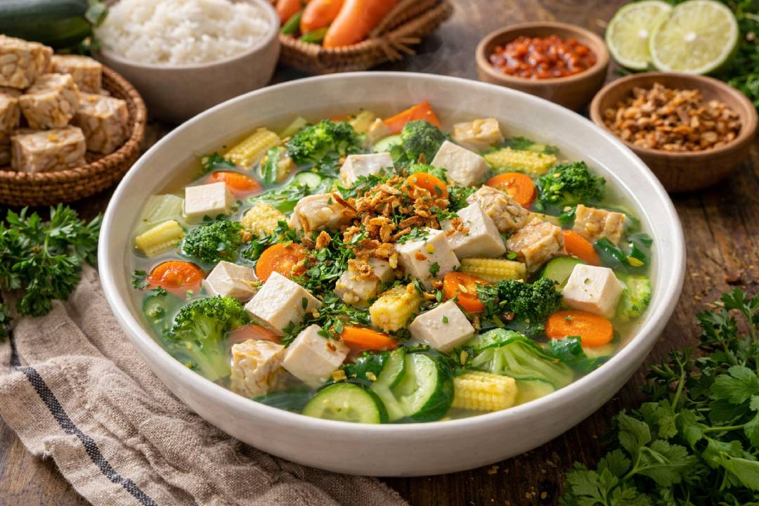 Sop Bening Tahu Tempe: Menu Buka Puasa Low-Fat yang Penuh Serat