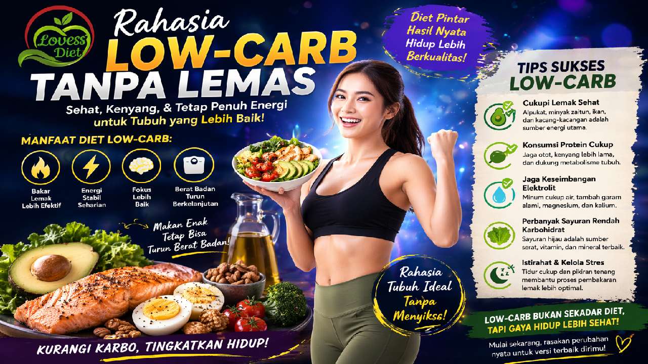 Rahasia Diet Low-Carb Tanpa Lemas yang Jarang Diketahui Pemula