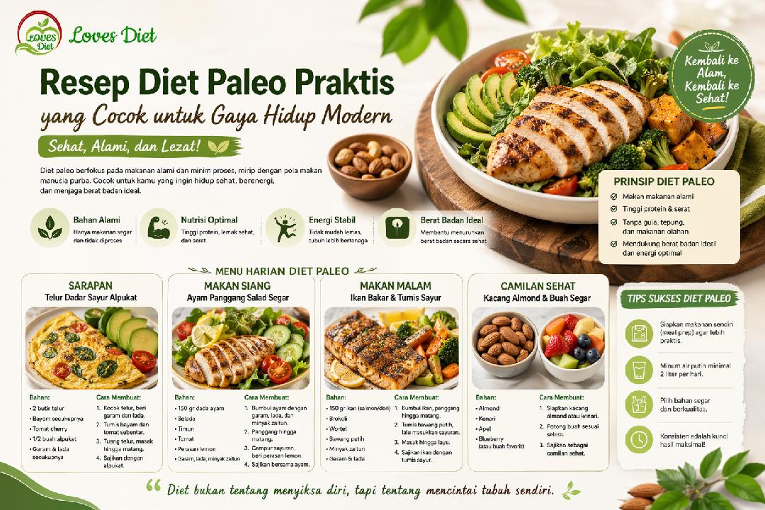 Resep Diet Paleo Praktis yang Cocok untuk Gaya Hidup Modern
