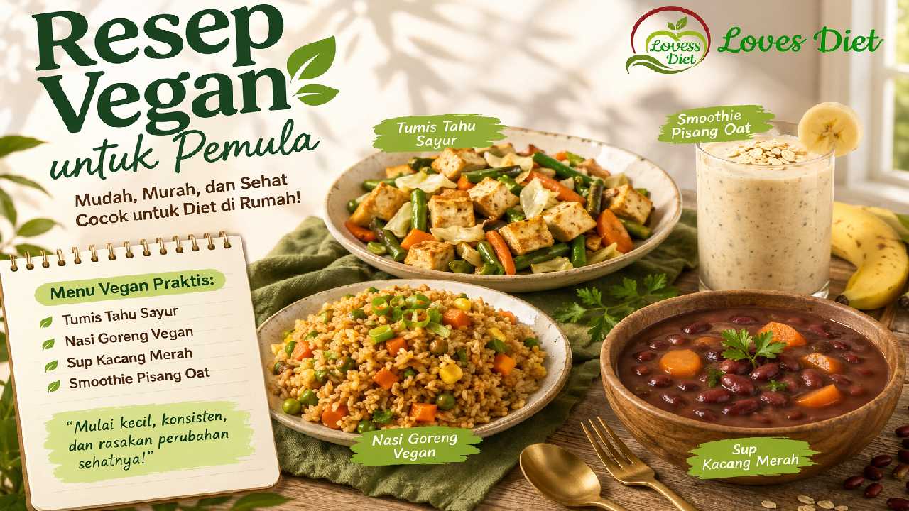 Resep Vegan Mudah untuk Diet, Cocok untuk Pemula di Rumah