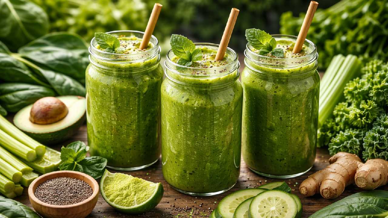 Smoothie Hijau Detox untuk Energi dan Pembersihan Tubuh