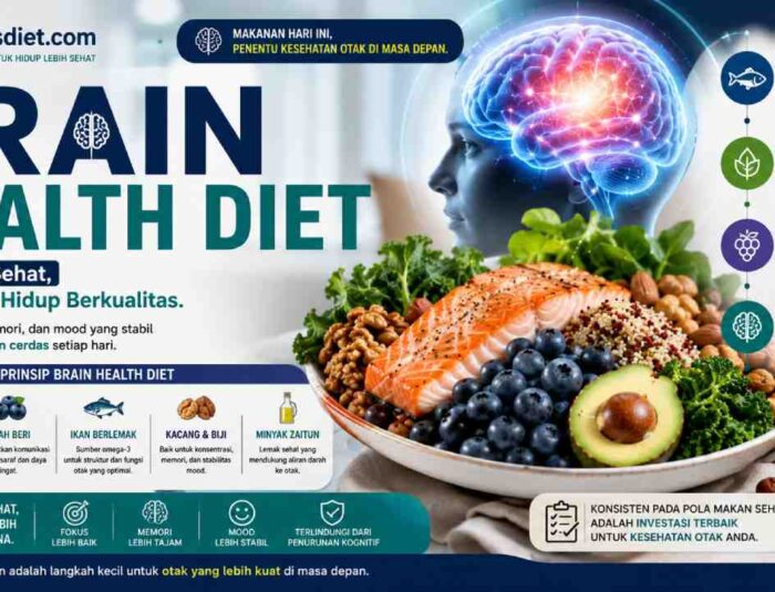 Brain Health Diet, Rahasia Pola Makan untuk Fokus & Mood Stabil