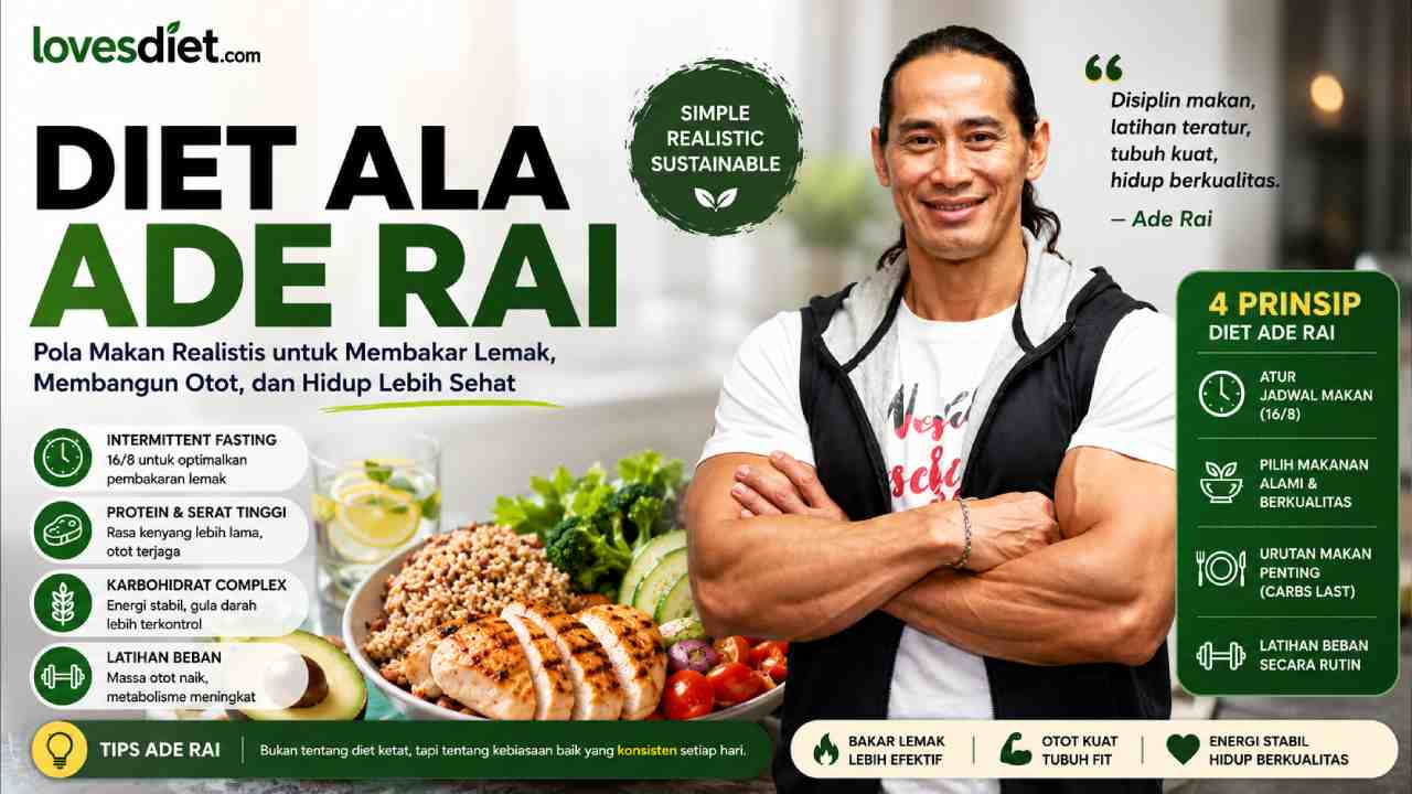 Diet Ala Ade Rai, Pola Makan Sederhana Ini Dinilai Efektif Membakar Lemak Lebih Stabil