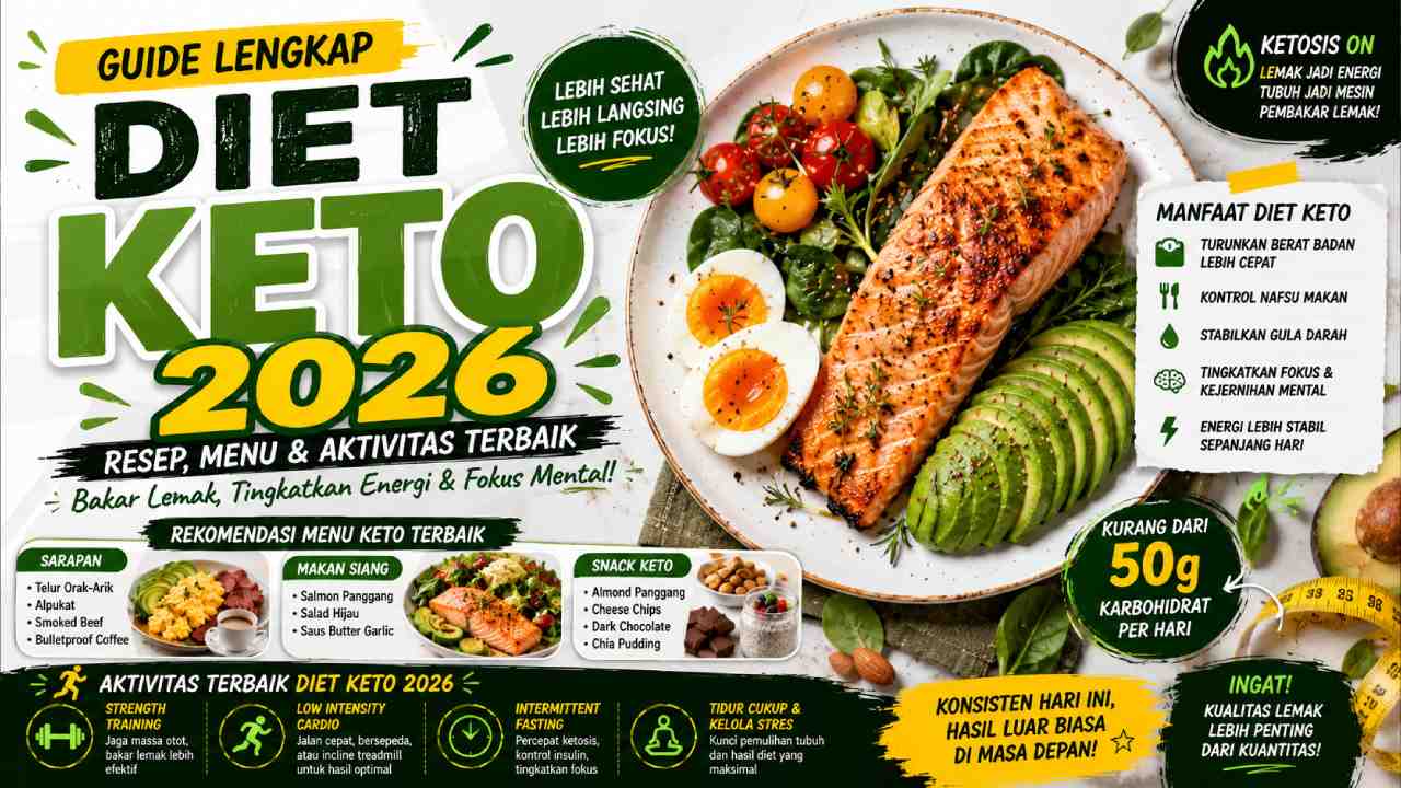 Diet Keto 2026, Cara Efektif Turunkan Berat Badan dan Bakar Lemak