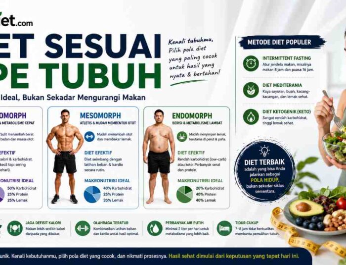 Diet Sesuai Tipe Tubuh, Cara Turun Berat Badan Lebih Realistis