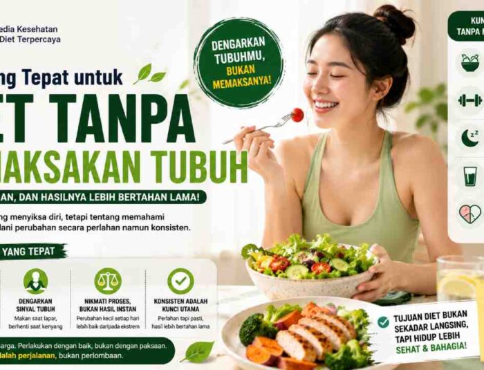 Diet Tanpa Memaksakan Tubuh, Pola Sehat Perlahan Dinilai Memberi Hasil Lebih Stabil
