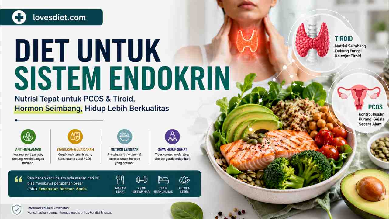 Diet untuk Sistem Endokrin, Cara Mengelola PCOS dan Gangguan Tiroid