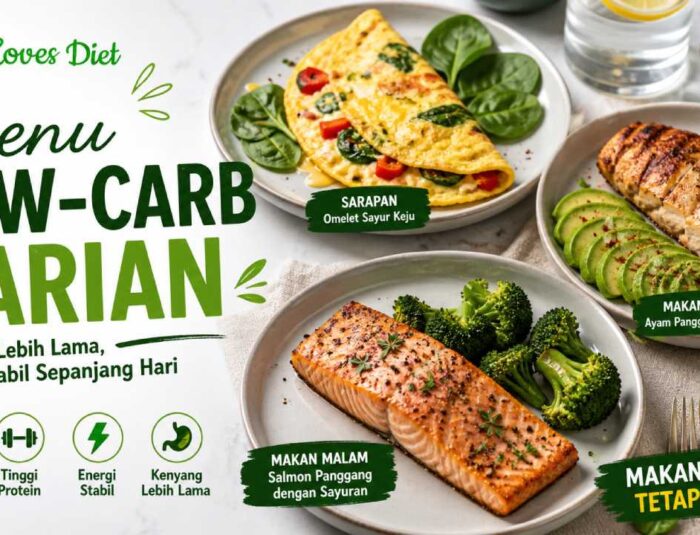 Menu Low-Carb Harian yang Bikin Kenyang Lebih Lama dan Energi Stabil