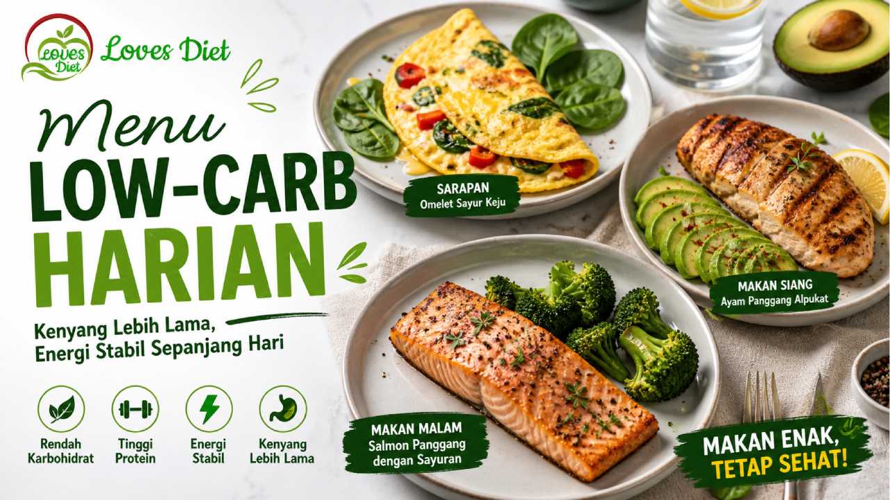 Menu Low-Carb Harian yang Bikin Kenyang Lebih Lama dan Energi Stabil