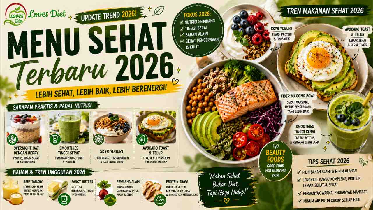 Menu Sehat Terbaru 2026, Tren Fiber Maxxing dan Beauty Foods