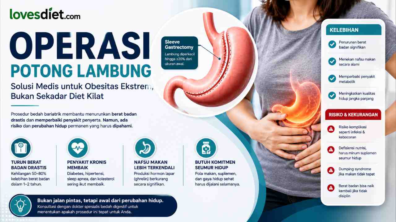 Operasi Potong Lambung Diet Instan, Risiko yang Jarang Disadari