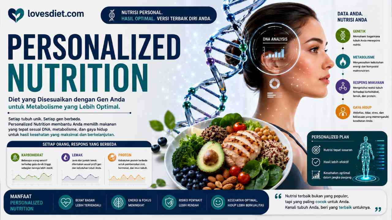 Personalized Nutrition, Diet Berbasis DNA Optimalkan Metabolisme