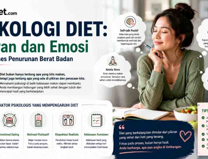 Psikologi Diet, Pikiran dan Emosi Pengaruhi Keberhasilan Diet