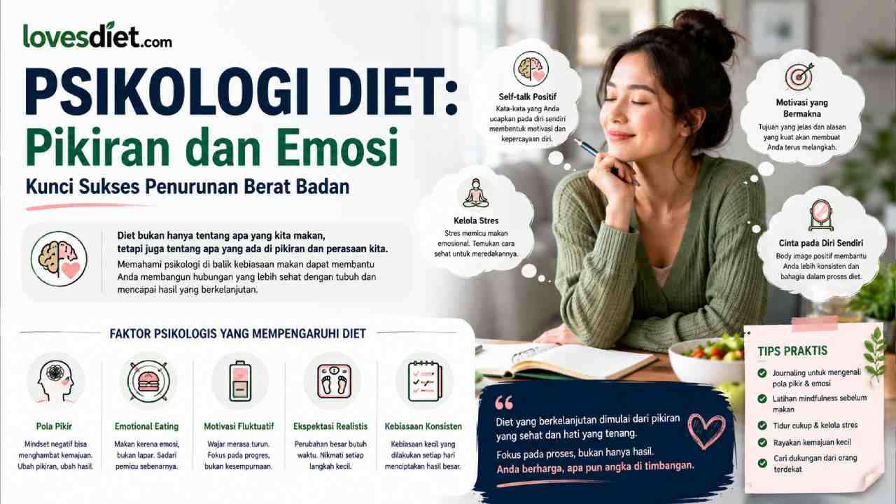 Psikologi Diet, Pikiran dan Emosi Pengaruhi Keberhasilan Diet
