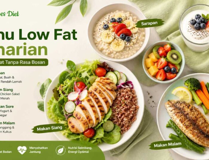 Rekomendasi Menu Low Fat Seharian yang Nikmat Tanpa Bosan