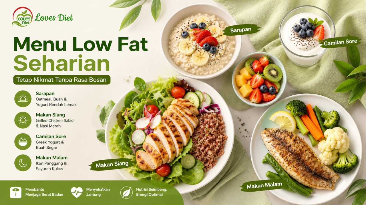 Rekomendasi Menu Low Fat Seharian yang Nikmat Tanpa Bosan