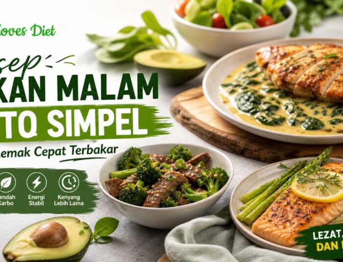 Resep Makan Malam Keto Simpel yang Bikin Lemak Cepat Terbakar