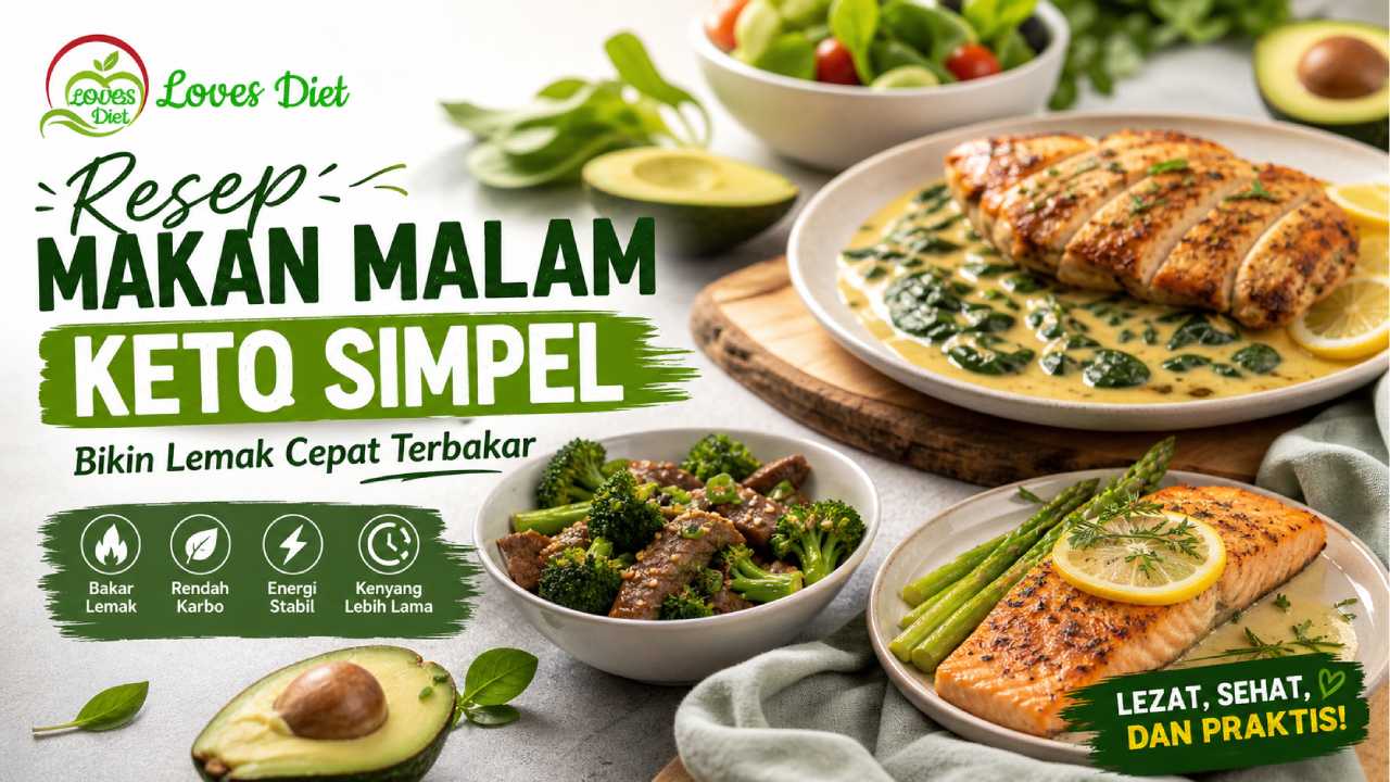 Resep Makan Malam Keto Simpel yang Bikin Lemak Cepat Terbakar
