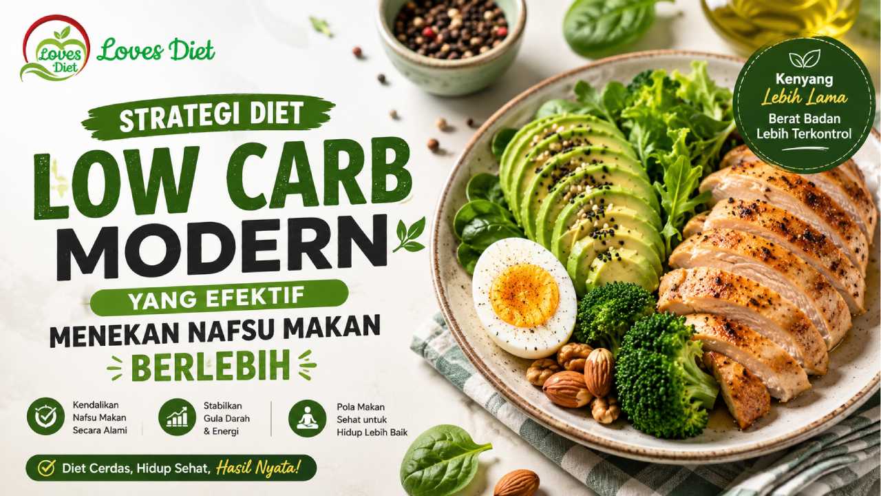Strategi Low Carb Modern yang Efektif Menekan Nafsu Makan Berlebih