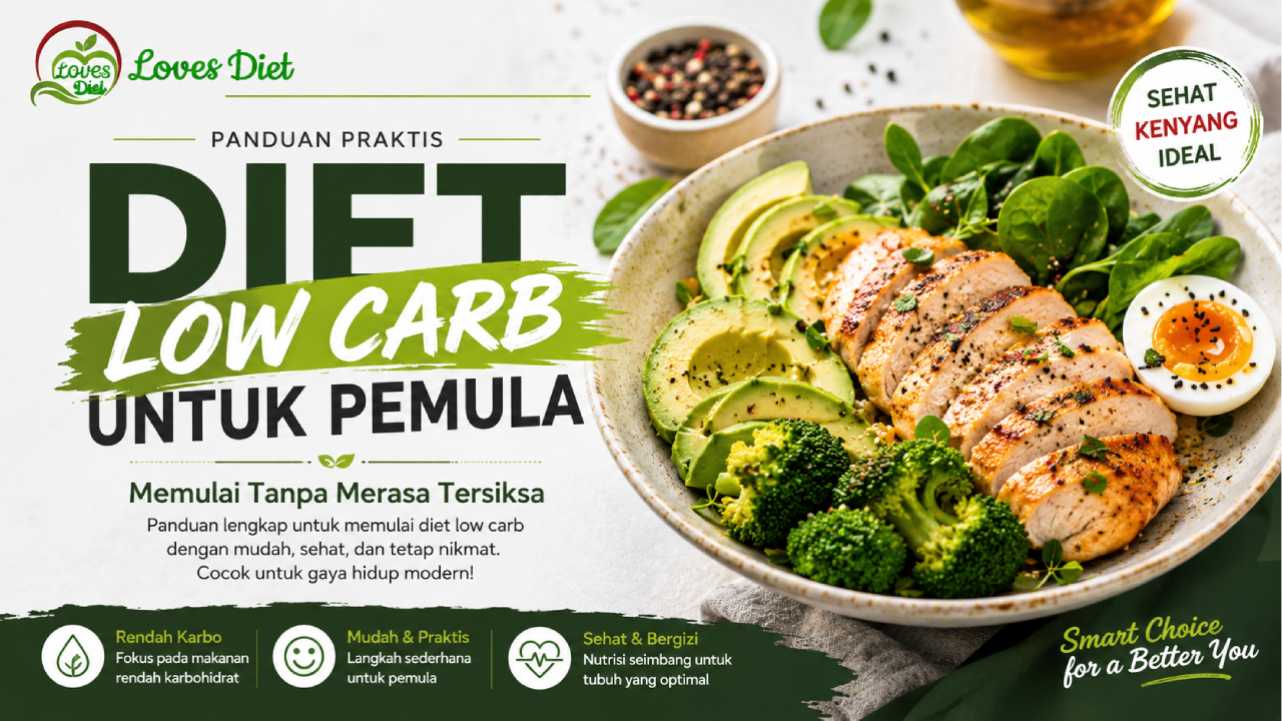 Diet Low Carb untuk Pemula, Panduan Praktis Memulai Tanpa Merasa Tersiksa