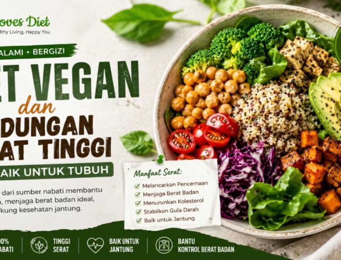 Diet Vegan dan Kandungan Serat Tinggi yang Baik untuk Tubuh dan Kesehatan Jangka Panjang