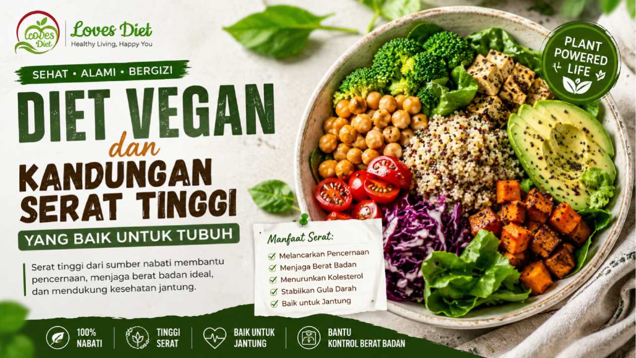 Diet Vegan dan Kandungan Serat Tinggi yang Baik untuk Tubuh dan Kesehatan Jangka Panjang