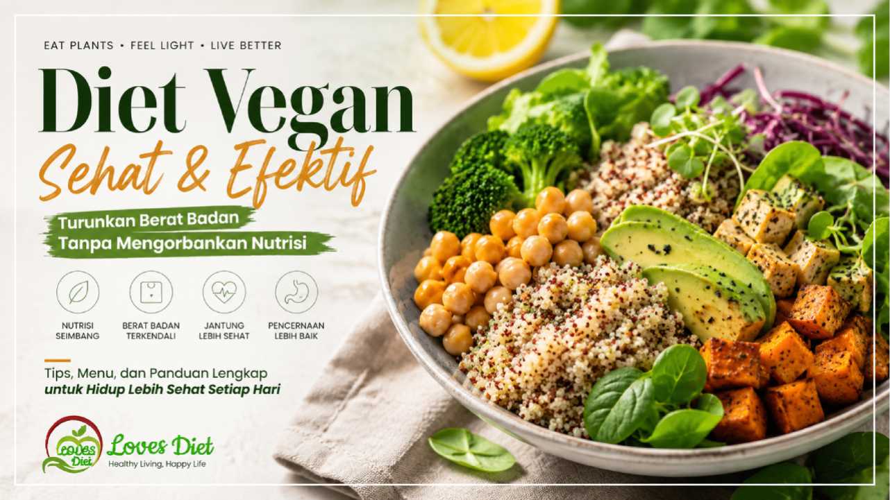 Diet Vegan untuk Menurunkan Berat Badan Tanpa Mengorbankan Nutrisi Secara Seimbang dan Berkelanjutan