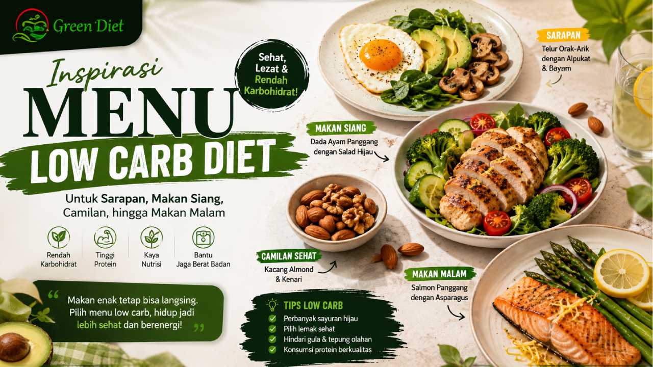 Inspirasi Menu Low Carb Diet untuk Sarapan hingga Makan Malam yang Lezat