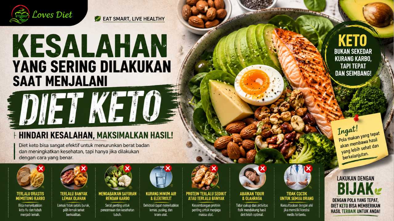 Kesalahan yang Sering Dilakukan Saat Menjalani Diet Keto