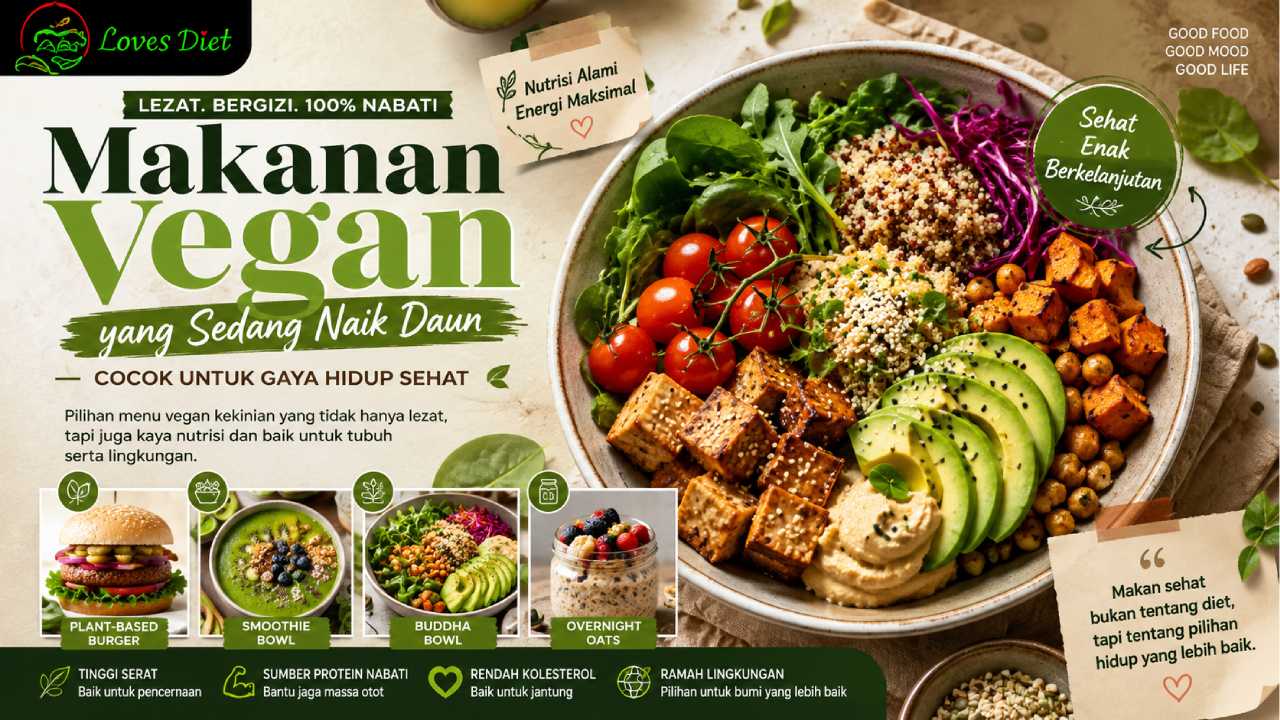 Makanan Vegan yang Sedang Naik Daun, Cocok untuk Gaya Hidup Sehat