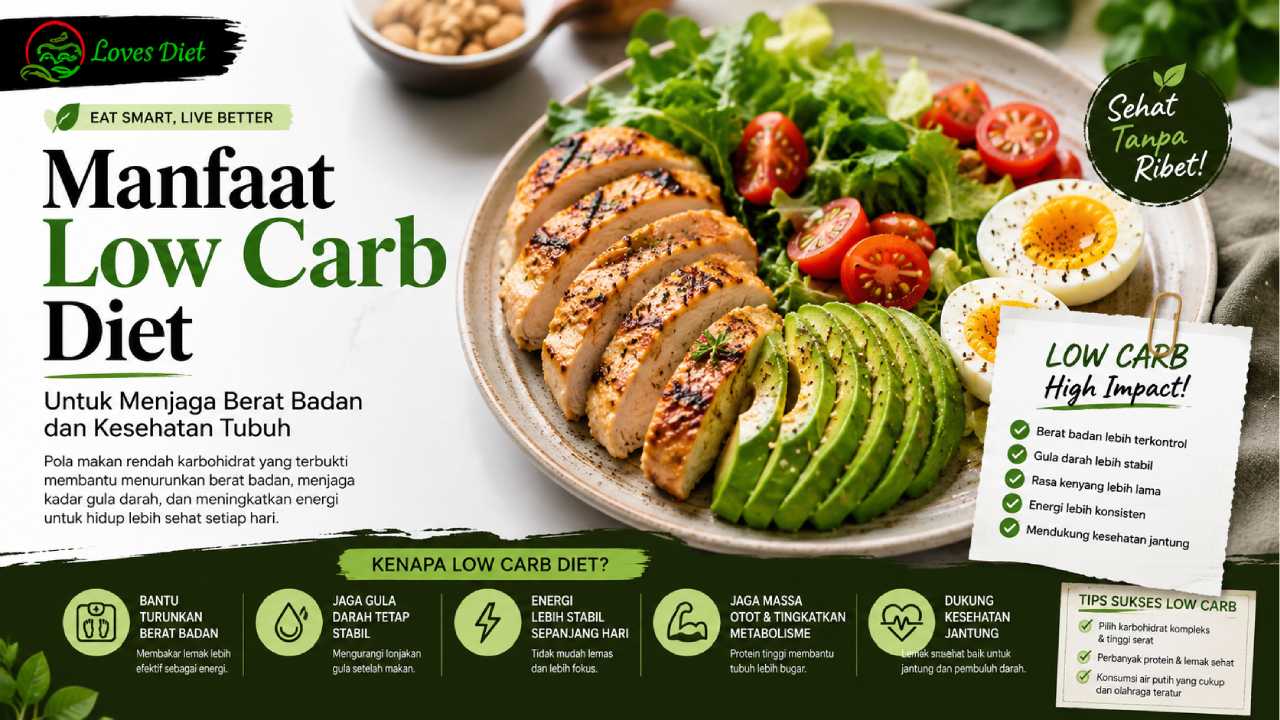 Manfaat Low Carb Diet untuk Menjaga Berat Badan dan Kesehatan Tubuh