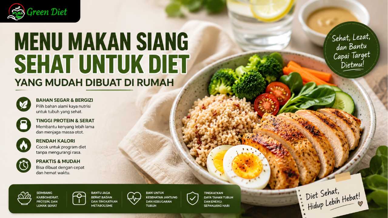 Menu Makan Siang Sehat untuk Diet yang Mudah Dibuat di Rumah