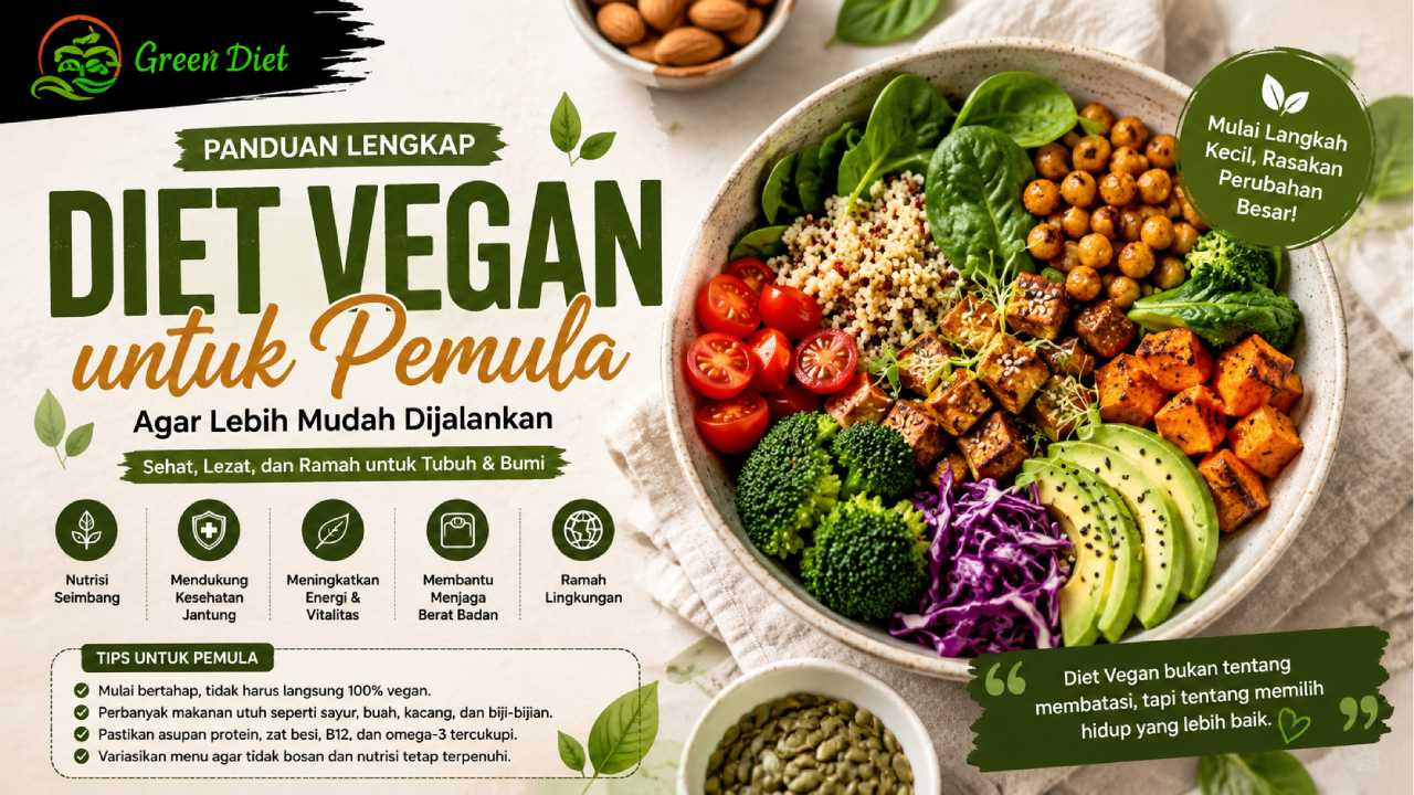 Panduan Diet Vegan untuk Pemula agar Lebih Mudah Dijalankan