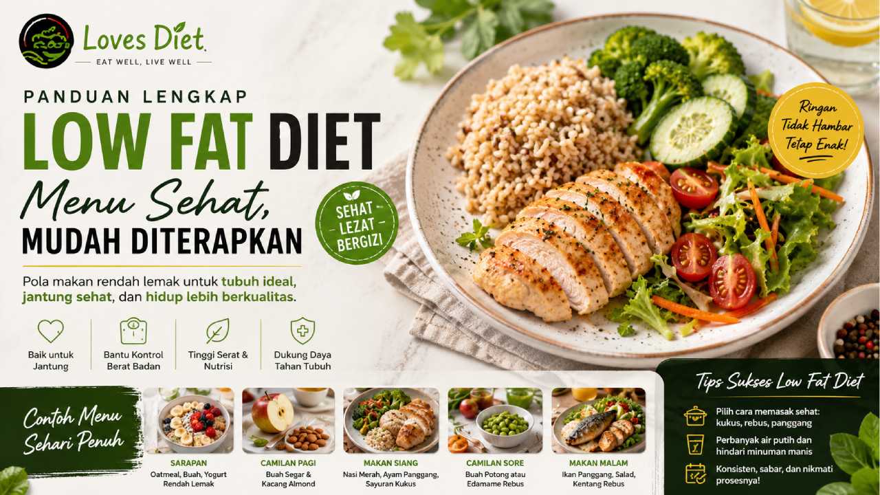 Panduan Lengkap Low Fat Diet dengan Menu Sehat dan Mudah Diterapkan