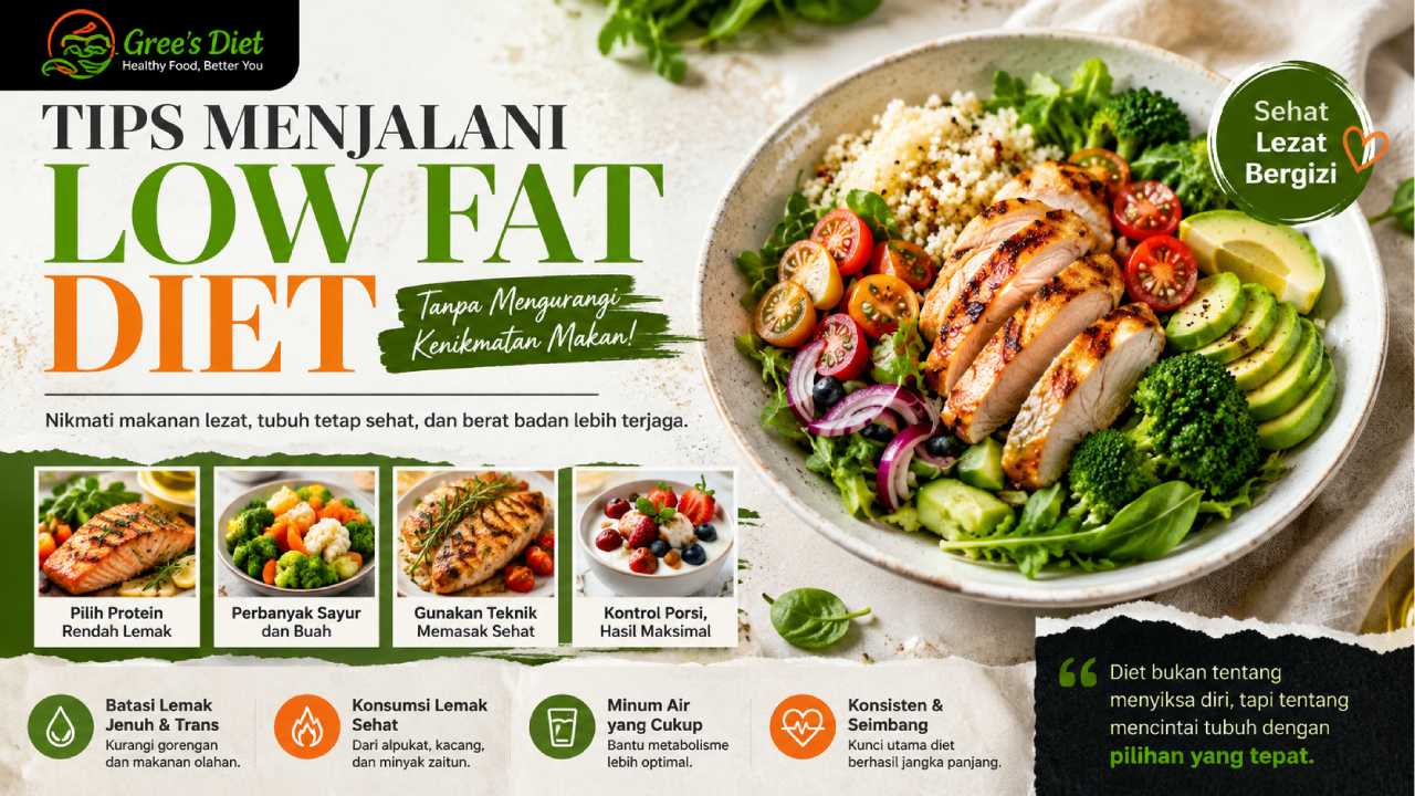 Tips Menjalani Low Fat Diet tanpa Mengurangi Kenikmatan Makan