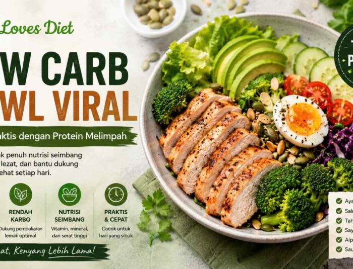 Low Carb Bowl Viral, Menu Praktis dengan Protein Melimpah