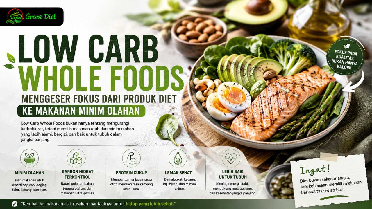 Low Carb Whole Foods Menggeser Fokus dari Produk Diet ke Makanan Minim Olahan