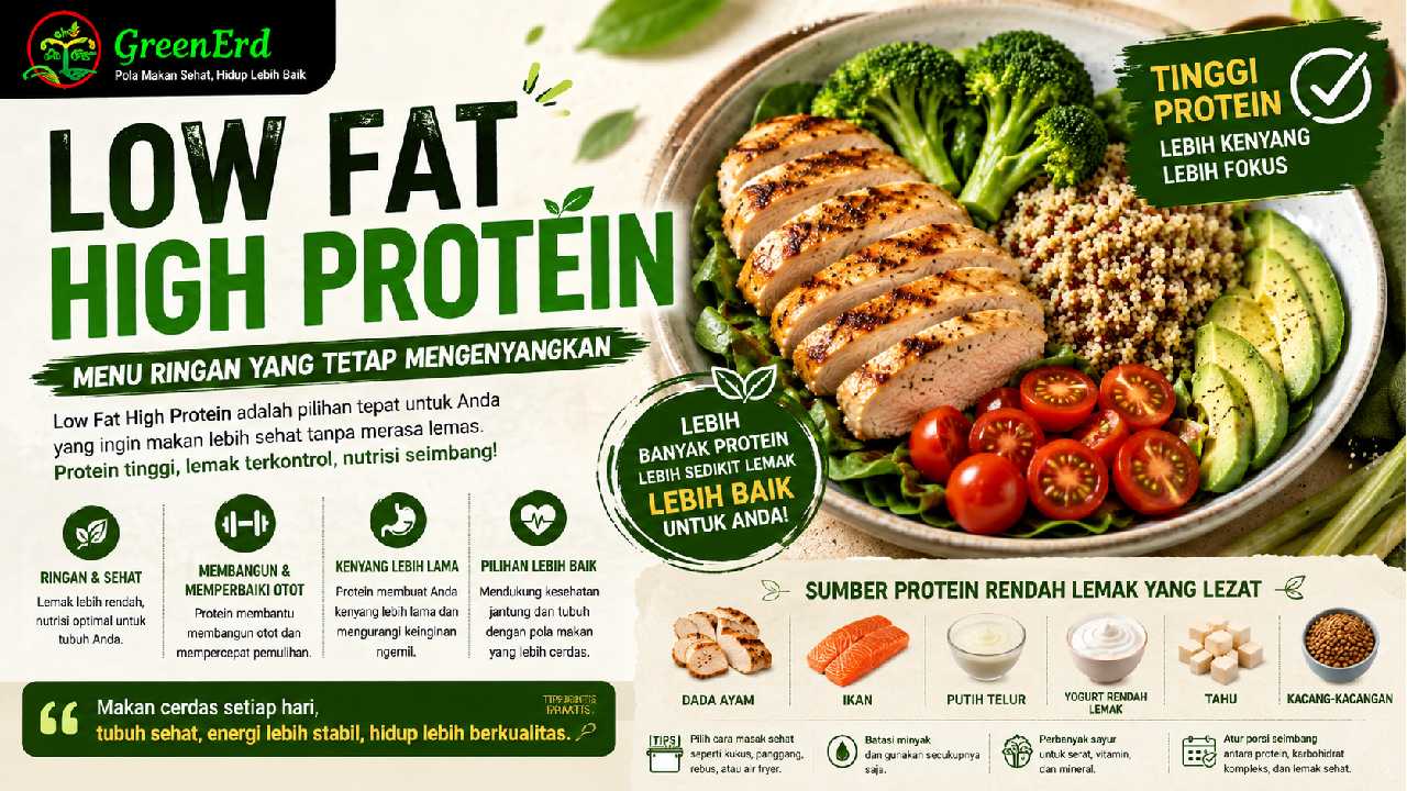Low Fat High Protein Mulai Dilirik untuk Menu yang Ringan tetapi Tetap Mengenyangkan