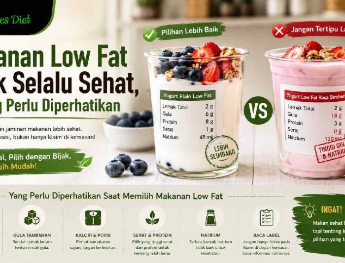 Makanan Low Fat Tidak Selalu Sehat, Ini yang Perlu Diperhatikan