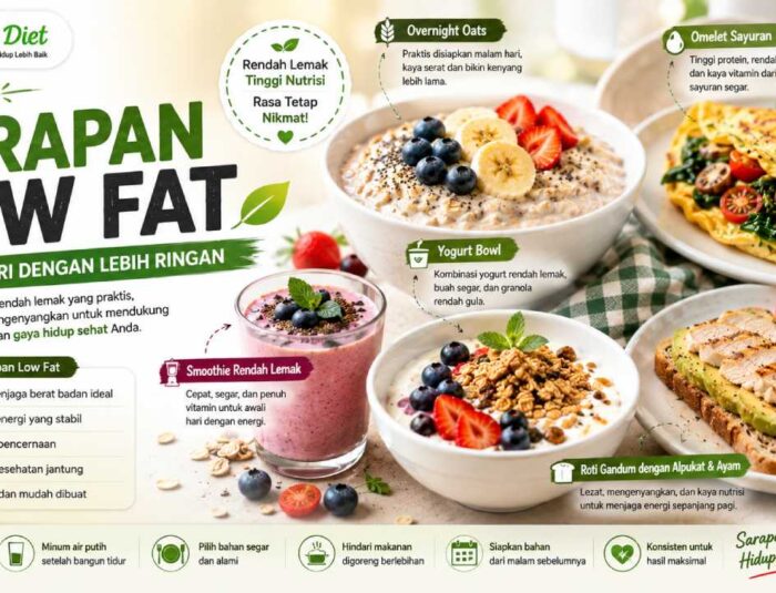 Resep Sarapan Low Fat yang Membantu Memulai Hari dengan Lebih Ringan