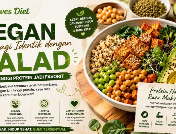 Vegan Tak Lagi Identik dengan Salad, Menu Tinggi Protein Jadi Favorit