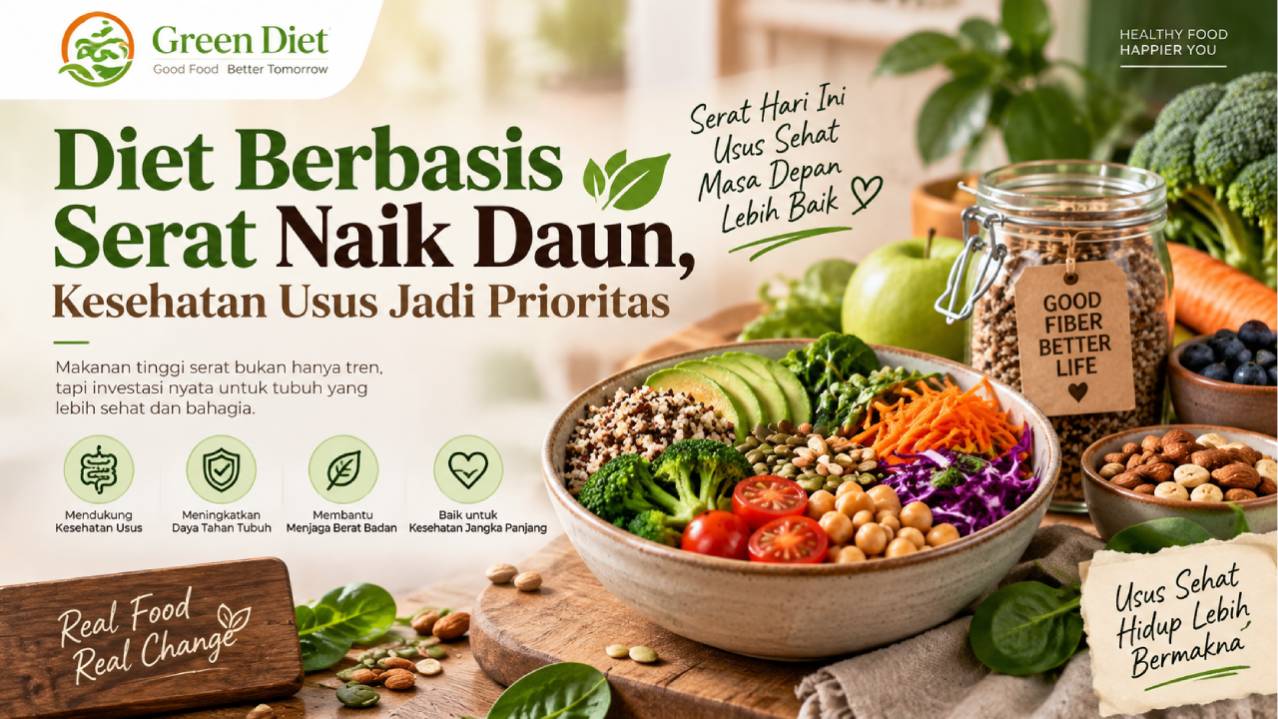 Diet Berbasis Serat Naik Daun, Kesehatan Usus Jadi Prioritas