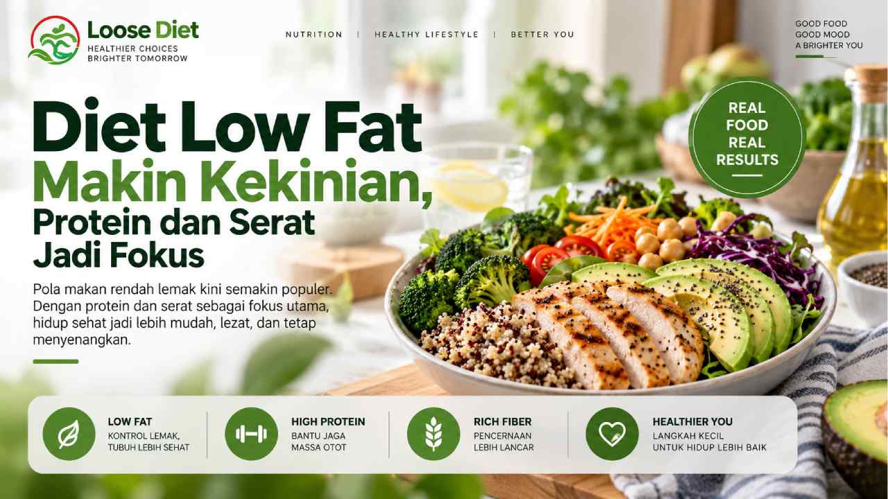 Diet Low Fat Makin Kekinian, Protein dan Serat Jadi Fokus