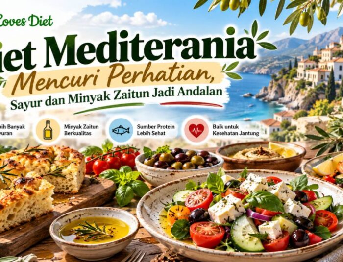 Diet Mediterania Mencuri Perhatian, Sayur dan Minyak Zaitun Jadi Andalan