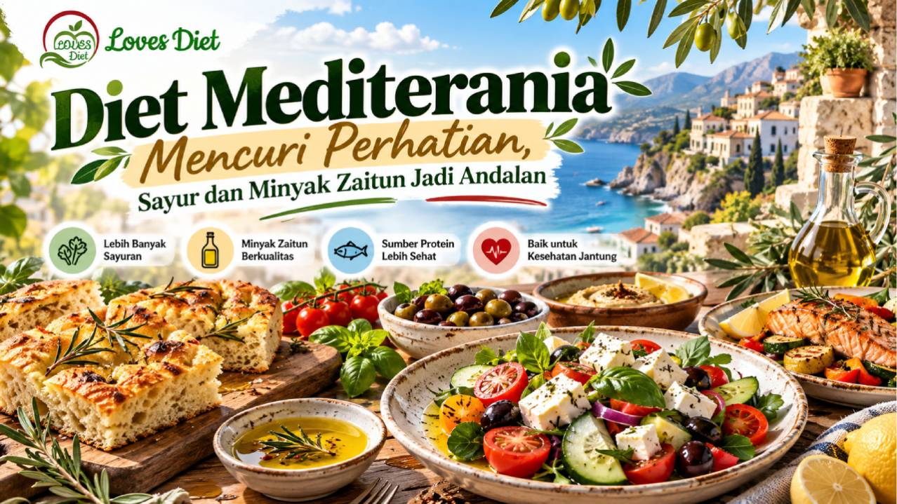 Diet Mediterania Mencuri Perhatian, Sayur dan Minyak Zaitun Jadi Andalan