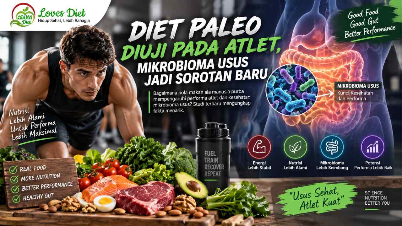Diet Paleo Diuji pada Atlet, Mikrobioma Usus Jadi Sorotan Baru