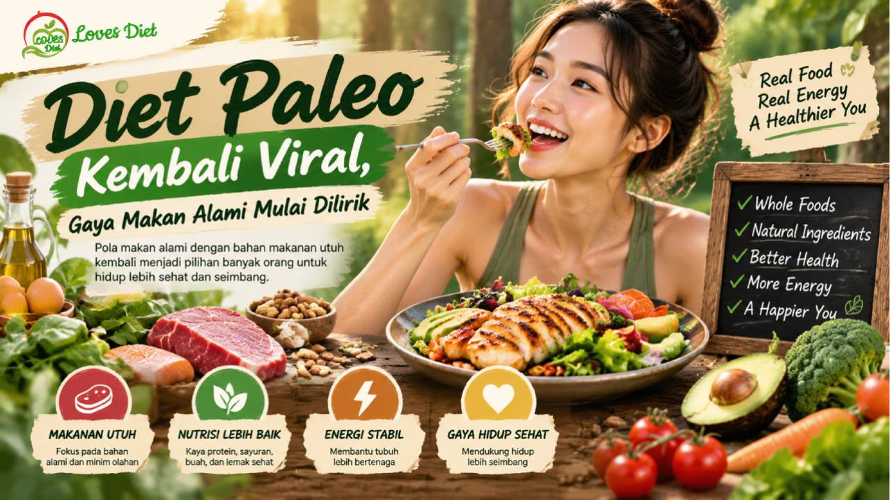 Diet Paleo Kembali Viral, Gaya Makan Alami Mulai Dilirik