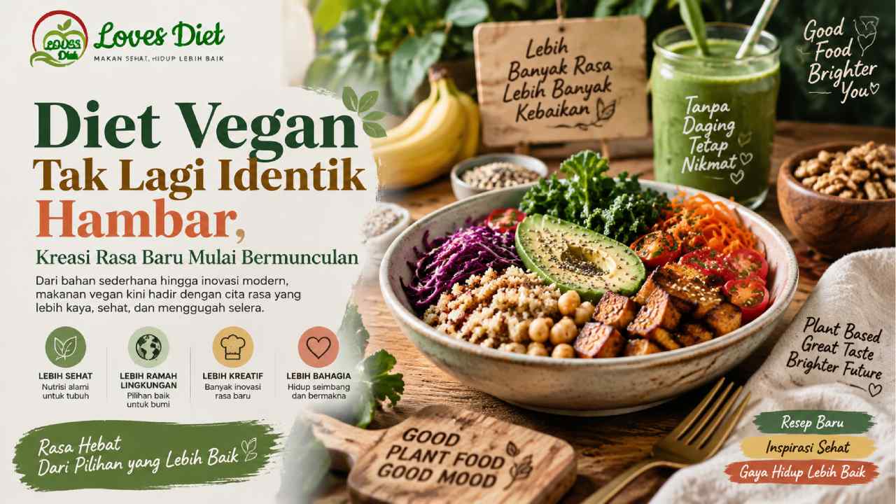 Diet Vegan Tak Lagi Identik Hambar, Kreasi Rasa Baru Mulai Bermunculan