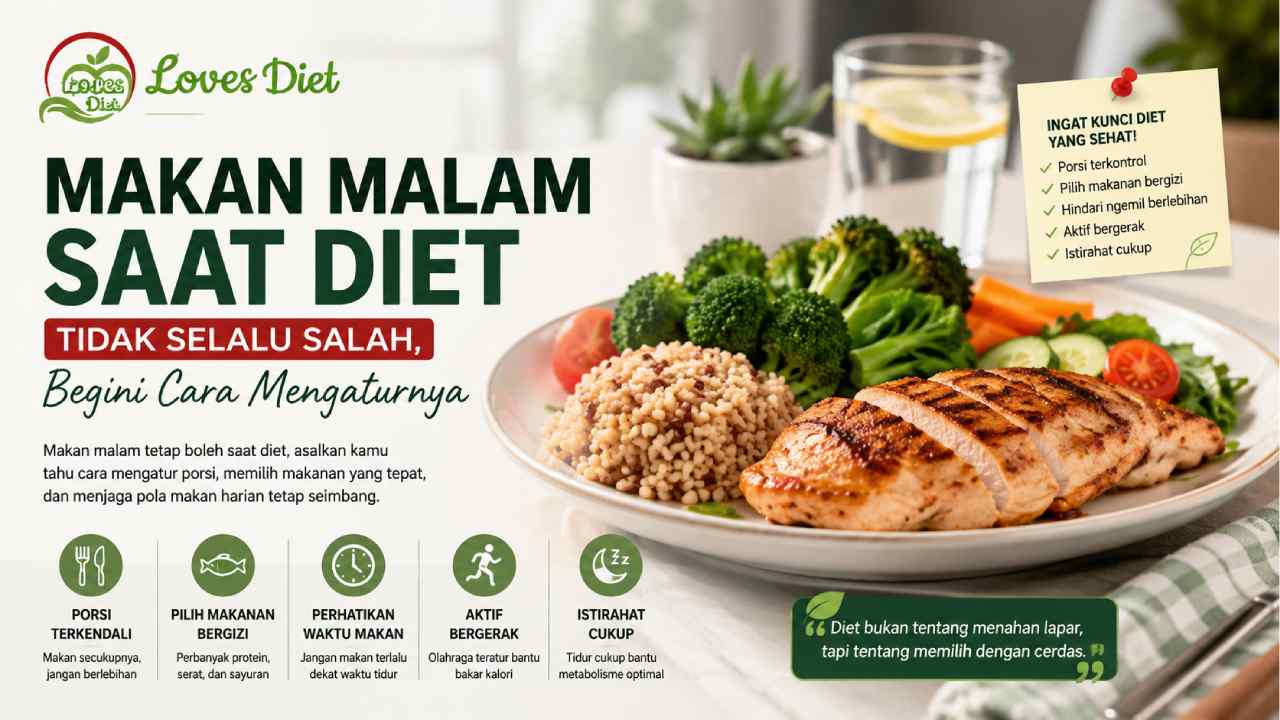 Makan Malam Saat Diet Tidak Selalu Salah, Begini Cara Mengaturnya