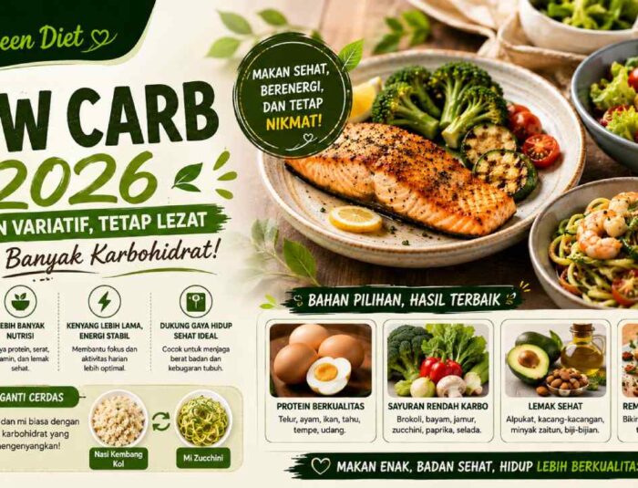 Menu Low Carb 2026 Makin Variatif, Tetap Lezat Tanpa Banyak Karbohidrat